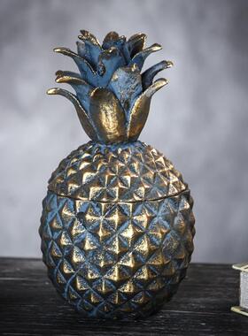 出口欧美覆古家居工艺品摆饰古铜金铁艺雕刻文艺覆兴系列展会样品