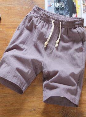 Men s Washed Cotton shorts summer casual short pants for Mal