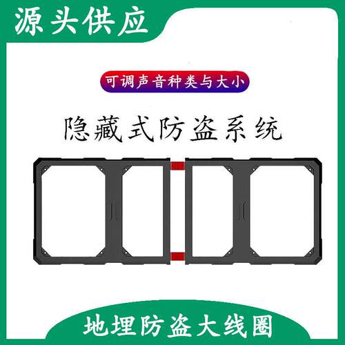 晟南服装店铺隐形门禁地埋防盗系统隐蔽式防盗门声磁防盗报警器 - 图0
