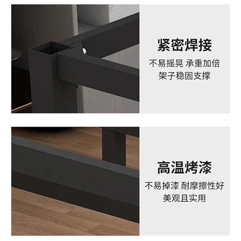 茶几支架框架双层置物茶几底座家用办公桌架加厚加固客厅直脚桌腿 - 图3
