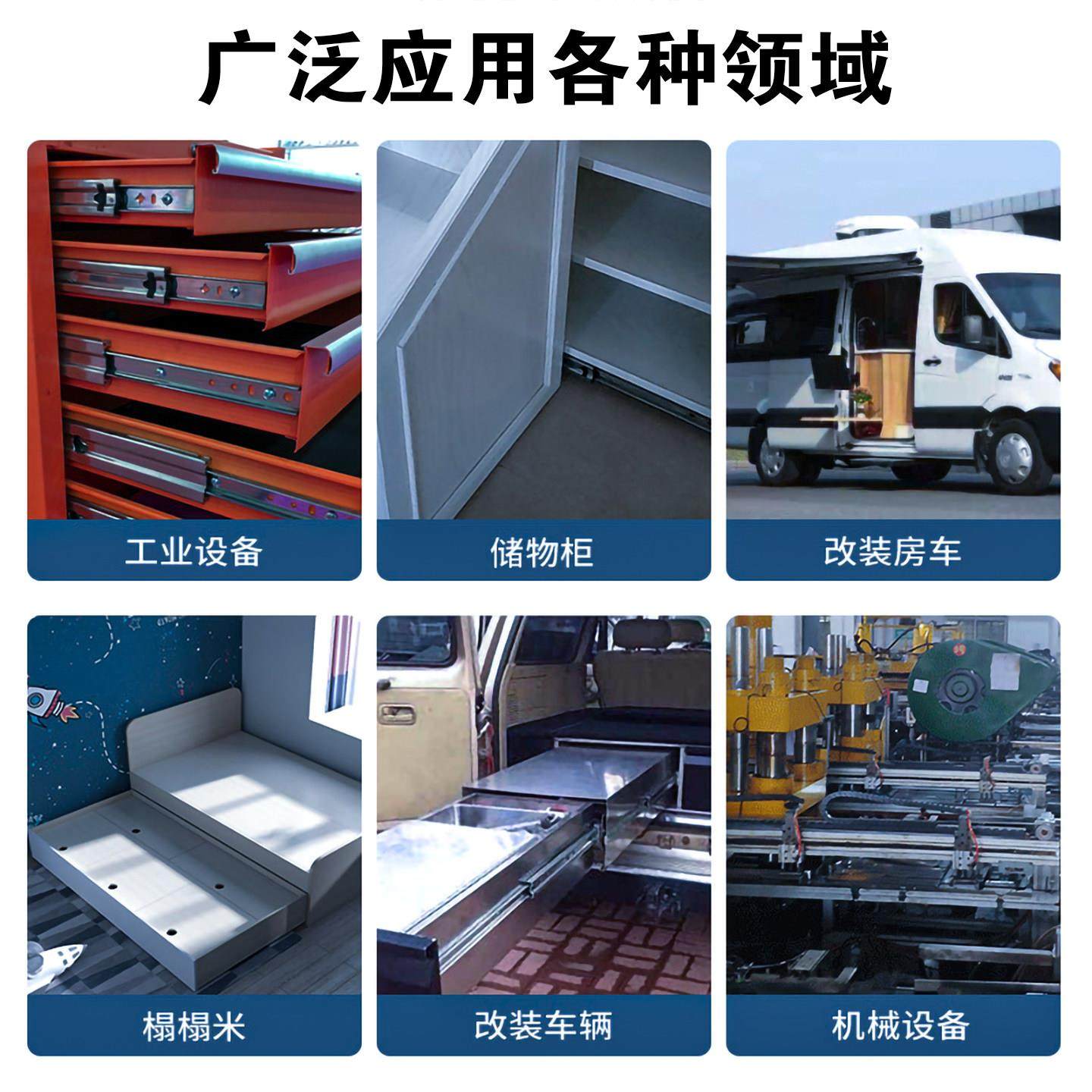 超厚76宽工业重型滑轨承重抽屉滑道房车柜三节岛台带锁轨道导轨,淘宝优惠券,粉丝福利购,淘宝优惠卷