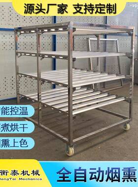 烟熏炉源头厂家悬挂类腊肠腊肉蒸熏炉烧鸡大型全自动智能控制香肠