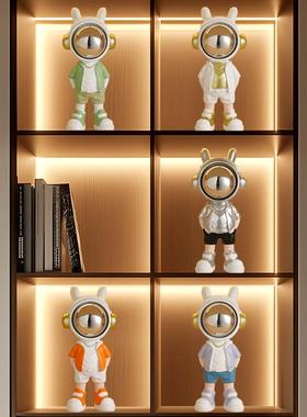 2025年新款客厅摆件太空人宇航员摆件客厅餐边酒柜子电视机柜直播