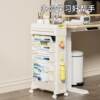Movable bookshelf floor-standing bedroom desktop storage rack study large-capacity multi-layer book storage rack
