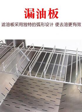 不锈钢薯条工作站台式鸡块小酥肉保温台展示柜带储物柜智能温控