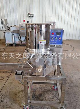 自动垫纸肉饼成型机 汉堡牛肉饼加工设备 10公分模具成型肉饼机
