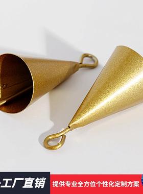 亚马逊热卖麻绳铃铛挂饰女巫铃铛圣诞树吊钟喇叭铁铃家居装饰现货