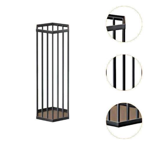 Metal Umbrella Storage Bin Stand Hollow Design Versatile - 图0