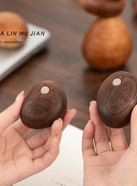 木质摆件平衡石实木创意个性乔迁礼物益智解压工艺礼品摆饰家居解