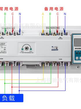 4P智能型双电源自动转换开关100A200A400A630A切换开关CB级ATS