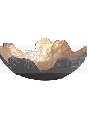 简约现代样板房客厅茶几桌面树脂果盘蒙面马花瓶装饰品摆件