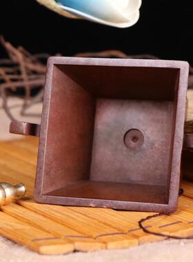 杨铜记铜日进斗金戟耳炉香插香托香座仿古宣德炉盘香