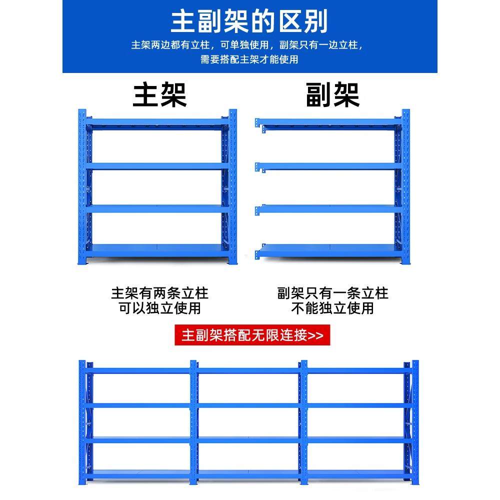 仓储货架仓库家用1.5米1.8米铁架子二三层置物架多层地下室杂物架,淘宝优惠券,粉丝福利购,淘宝优惠卷