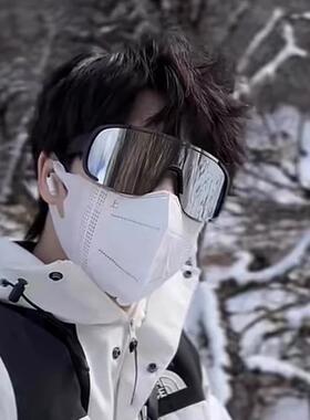 冬季大框户外运动眼镜男滑雪登山防风遮阳太阳眼镜骑行护目太阳眼
