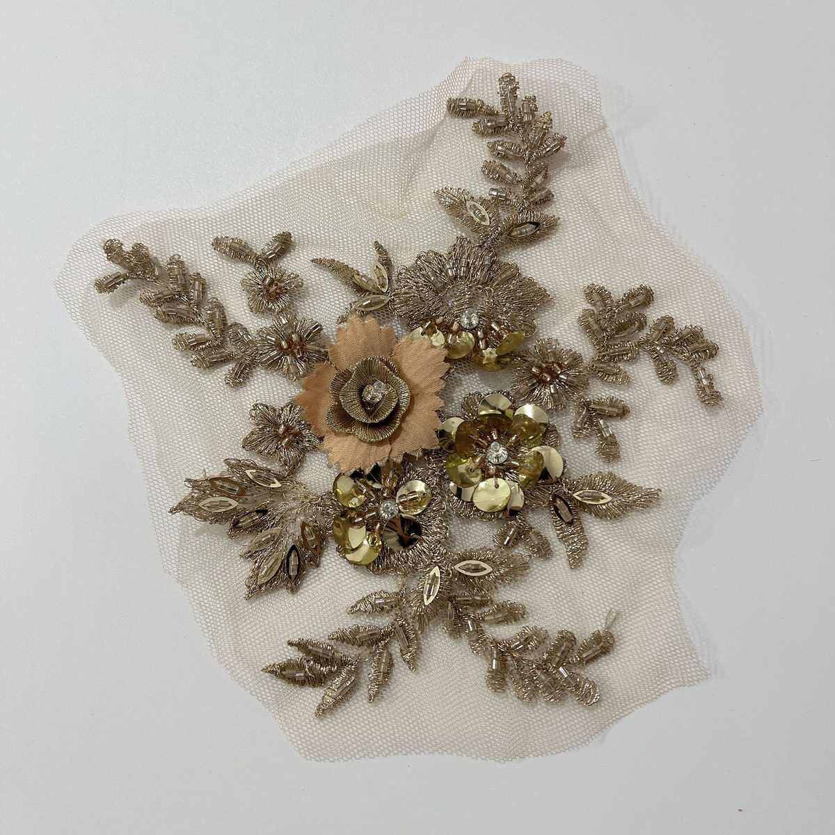 彩色刺绣立体花朵 晚礼服舞蹈服舞台服装蕾丝花贴手缝珠子贴花,淘宝优惠券,粉丝福利购,淘宝优惠卷