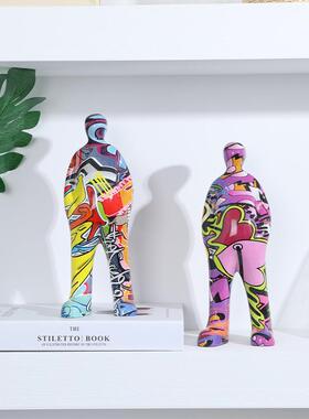 树脂人偶立体太空人客桌面饰书架精品摆件树脂厅艺品工G79玄关装