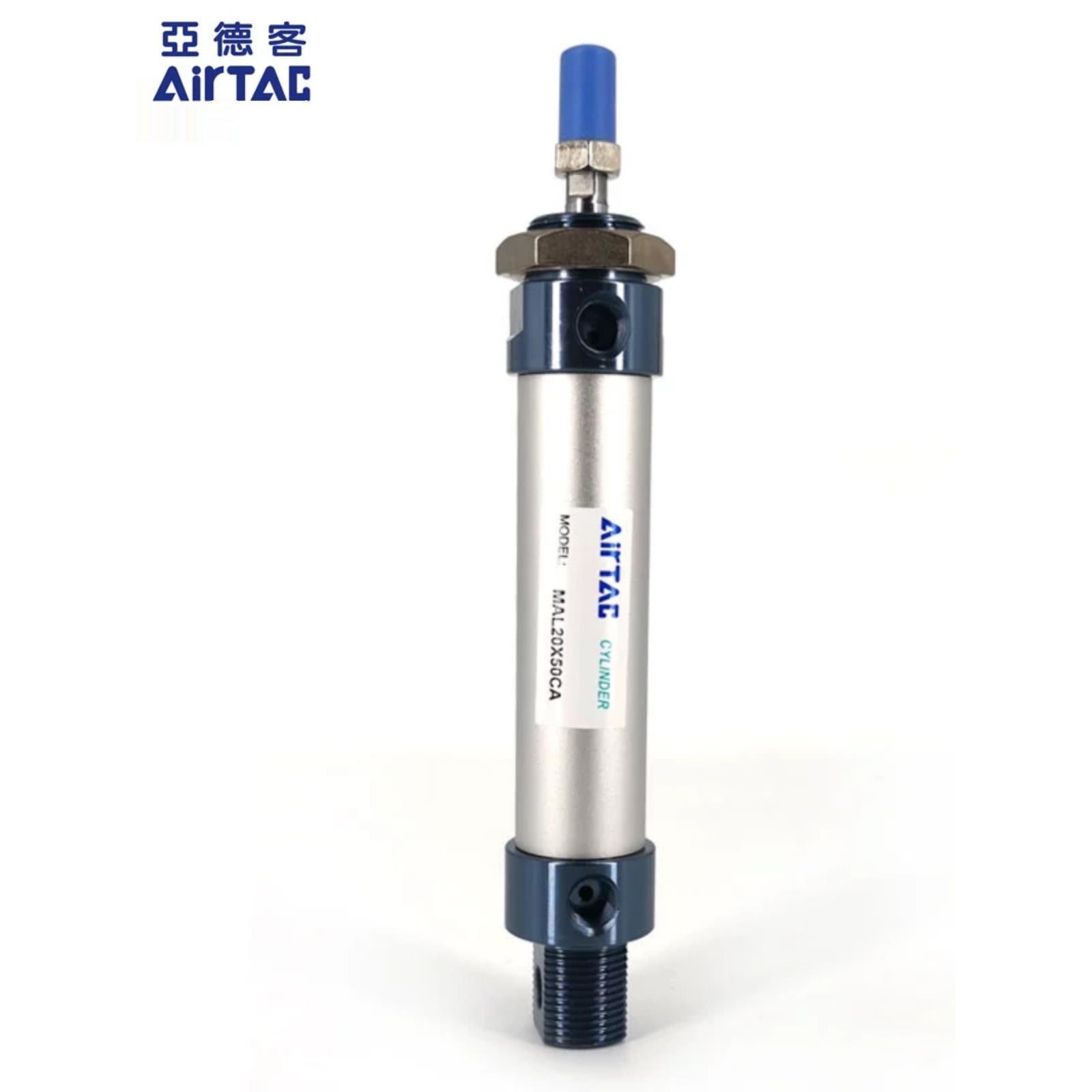 原装亚德客迷你气缸MAL25/32X25X50X75X100X125X150X175X200CA-CU - 图2