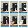 Face recognition glass door fingerprint lock frameless door lock company attendance free drilling electronic access code lock