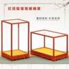 Mahogany cage glass cover ornaments handicrafts Buddha statues antique stones antique vases dust cover display box customization