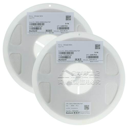 顺络贴片电感SDCL1608C33NJTDF 0603 33nH ±5% 300mA 700mΩ原装 - 图1