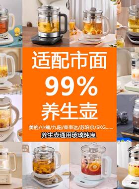 养生壶玻璃炖盅三件套电热水壶配件燕窝粥炖煮器家用隔水炖耐高温