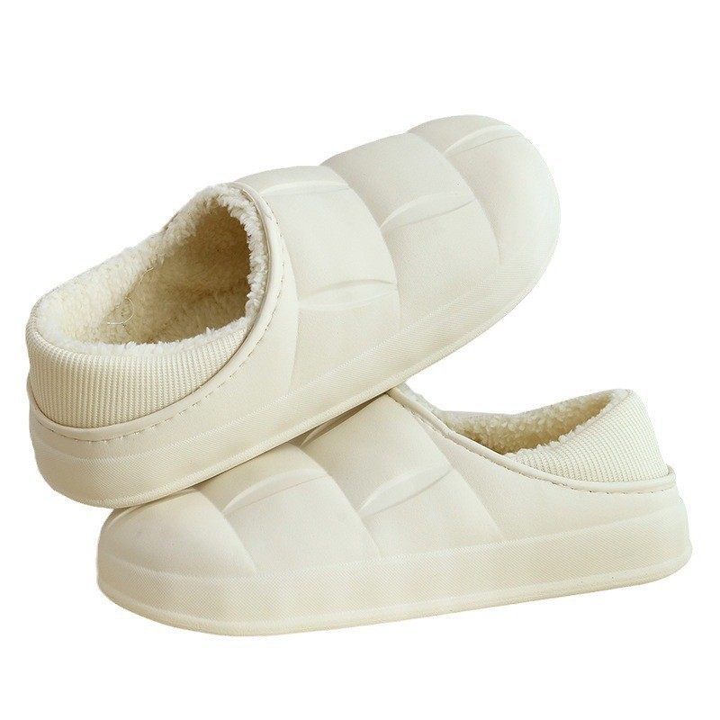 防水家居花瓣棉鞋女秋冬季保暖情侣厚底包跟外穿加绒加厚月子拖鞋,淘宝优惠券,粉丝福利购,淘宝优惠卷