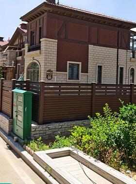 庭院塑木围墙围栏围挡木塑户外院墙隔断栅栏花园隔墙多种颜色
