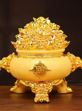 存钱罐聚宝盆风水店铺招财聚财家居开业盆景商务礼品商务赠品居家