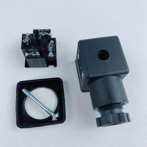 DIN43650A液压电磁脉冲阀线圈接线盒插头气动端子带灯LED DC AC - 图3