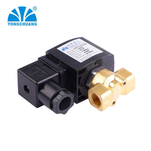 余姚永创YCTT11黄铜电磁阀 小型直2位2通直动式常闭 高压力 雾化 - 图0