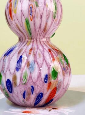 琉璃紫色网纹琉芦摆件LL0070