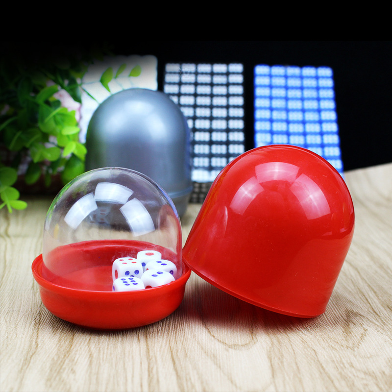 筛盅骰子骰盅高档酒吧KTV用品摇色子甩子筛子塞子色盅套装潮整箱 - 图2