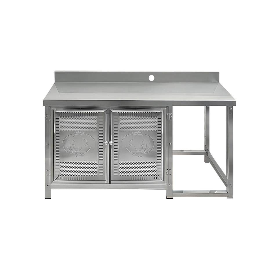 不锈钢橱柜厨房煤气罐三层工作台商用家用操作台多功能一体储物柜,淘宝优惠券,粉丝福利购,淘宝优惠卷