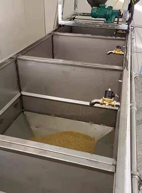 自动黄豆浸泡清洗系统上豆定时放水易操作的大豆泡豆池全自动