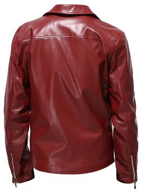 Men's leather jacket, leather jacket, lapel leather short