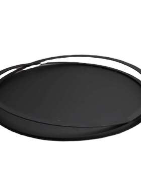 现代简黑色金约属056托盘板房办公室创家样居客厅意收纳果盘软装