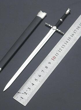 刺客杰洛特双头兽剑新异兽钢剑长爪剑守誓剑武器兵器模型道具