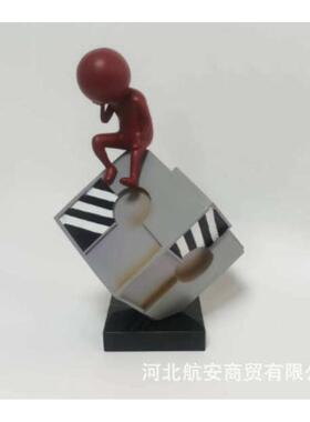 创意房摆件工艺品儿童人物装饰品售楼处简约现代卡通样板房可爱软