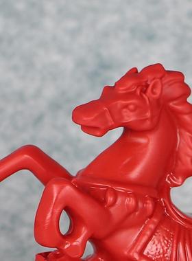 红朱砂上发财VZD摆客件装饰品客马厅新款百财旺宅厅玄关摆件饰装