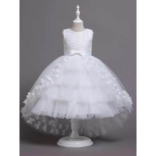 D 23312 Girl's Puffy Tulle Princess Dress 女童蓬蓬纱公主裙 - 图2
