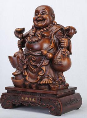 弥勒佛佛像摆件家居客厅佛树脂工艺品大肚笑佛供奉礼品福运财来