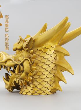 黄铜龙头龙首十二生肖兽首工艺术摆件办公室客厅装饰品礼