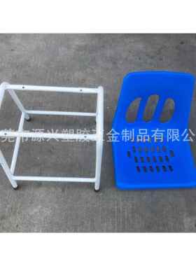 直销车间靠背椅流水线工作椅加固防静电椅子钢塑椅烤漆铁脚椅