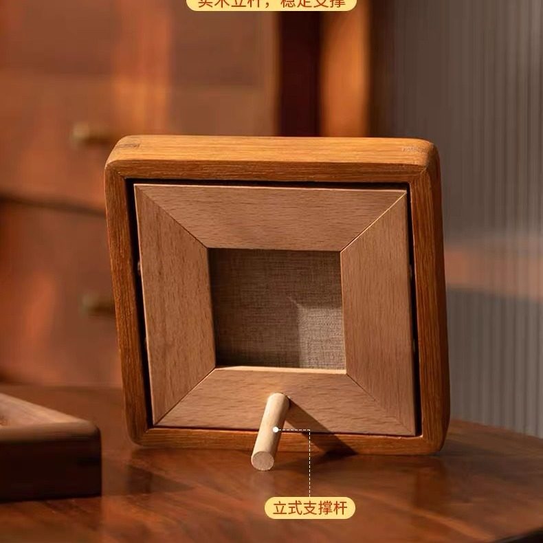 黑胡桃拍立得磁吸相框迷你小卡相片冰箱贴结婚登记证件照展示装饰,淘宝优惠券,粉丝福利购,淘宝优惠卷