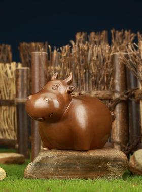 铜欣祥 紫铜Q版十二生肖摆件桌面客厅办公室生肖瑞兽工艺品礼品