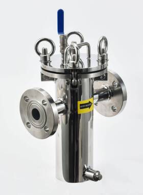 不锈钢篮式过滤器304/316卫生级快开直通式管道除污器篮式除污器