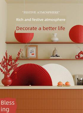 十八张纸风琴纸扇中国风装饰摆件文化墙甜品桌场景布局新型中国风