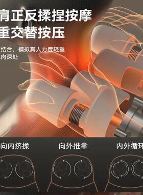 高档苏的按腰摩器肩颈椎部背部全能身自动揉捏按多功靠垫家用椅摩