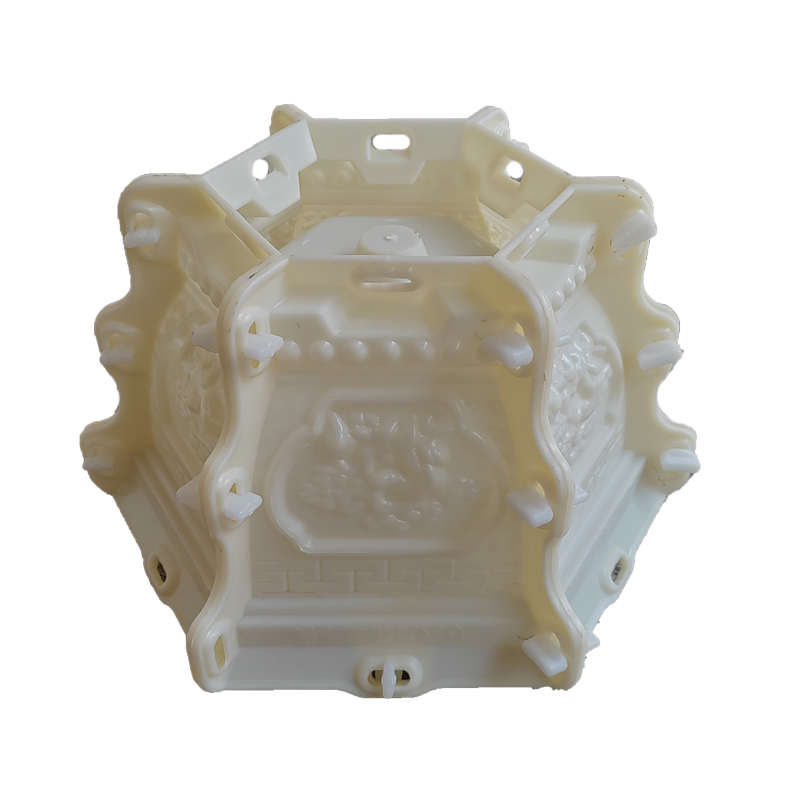 底部灌浆六角水泥花盆模具塑料制品自制园林绿化花盒模型建筑模板 - 图3