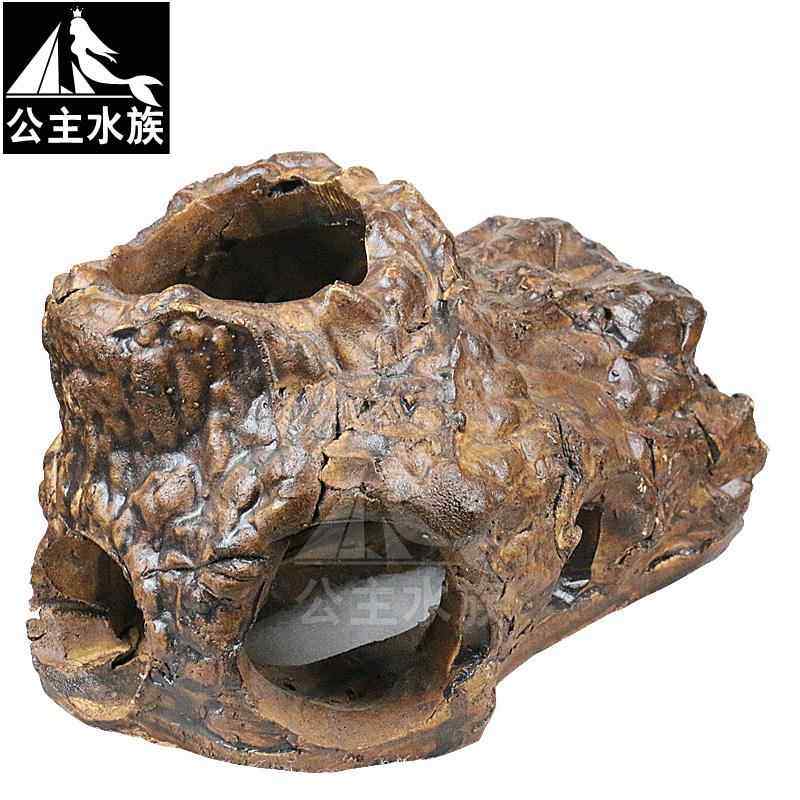 高档小型鱼躲避洞躲避屋中天然陶瓷小鱼鱼鱼躲鱼洞鱼缸大型型特大 - 图0